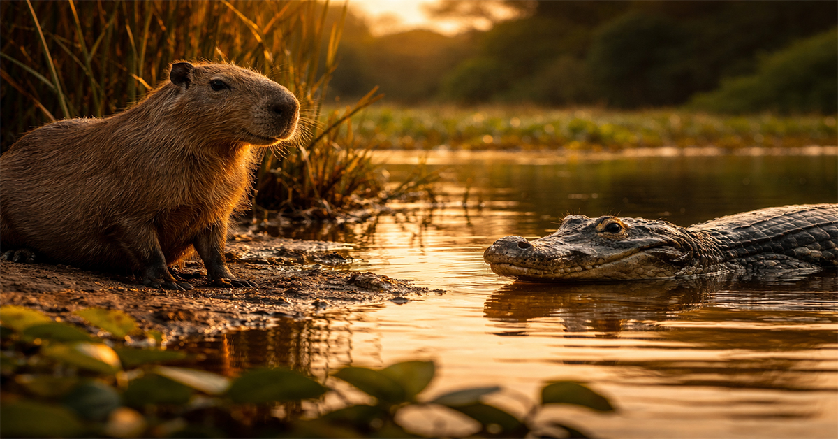 Why Don't Crocodiles Eat Capybaras? I Watched Them Share a Riverbank — Here's What's Really Going On