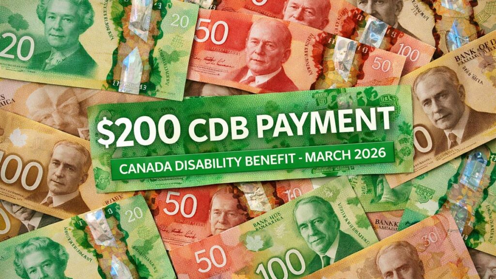 Canada Disability Benefit (CDB) Payment of Up to $200 in March 2026: Full Guide to Eligibility, Dates & How to Apply
