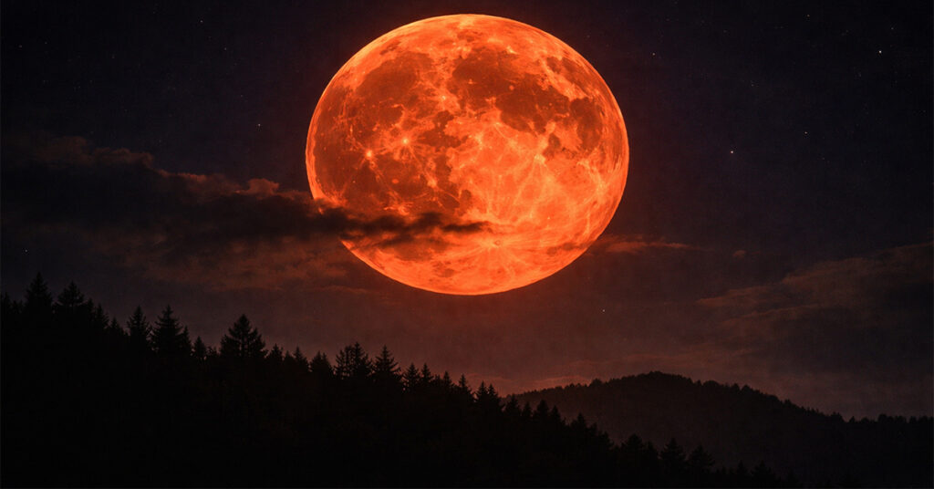 The Worm Moon Turned Blood Red Last Night — And Most of Europe Slept Right Through It